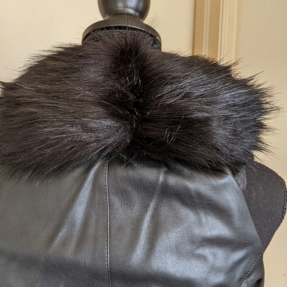 Faux Fur/Leather Vest - Picture 6 of 13